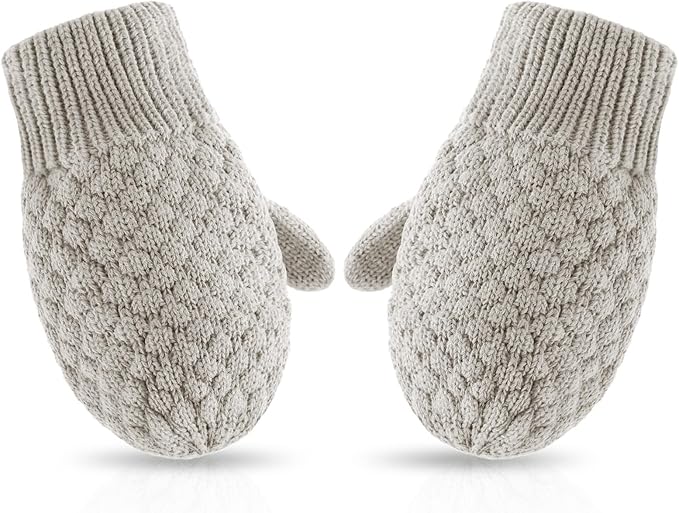 Baby Knit Mittens Toddler Boys Girls Gloves Winter Infant Newborn No Scratch Mitten 0-3 Years