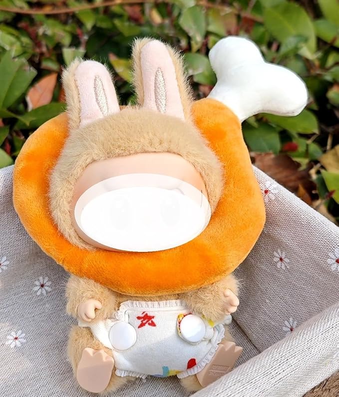 Clothes for LABUBU 17cm Doll (NO Doll),Outfit for LABUBU,Dress and Hairpin Set for LABUBU Dress Up,Accessories for LABUBU