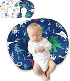 Hooyax Nursing Pillow Covers 2 Pack - Ultra Soft & Stretchable Breastfeeding Pillow Slipcovers, Adorable Cover for Infant Feeding Pillow, for Most Standard Pillows (Dinosaur)