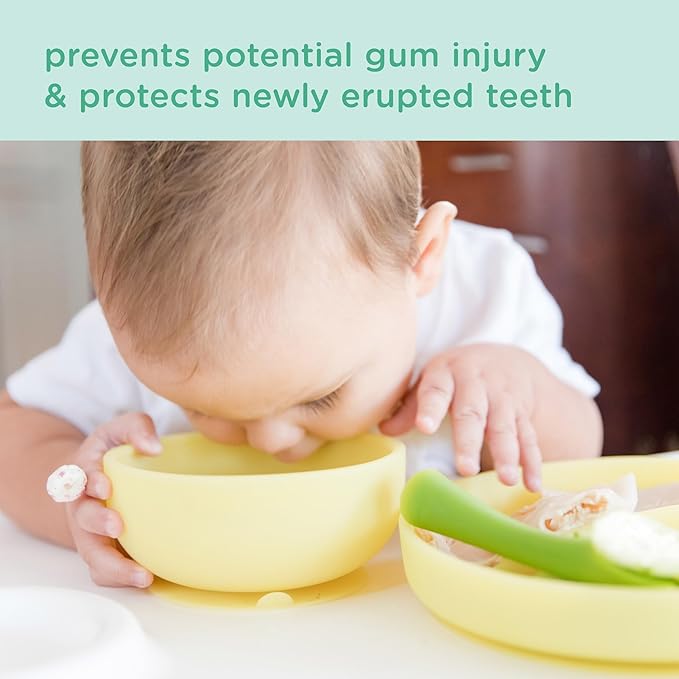 Olababy 100% Silicone Suction Bowl with Lid for Independent Feeding | First Stage Self Feeding Essential for Toddlers and Kids| Baby Led Weaning Snack Feeder | Food Container and Storage |