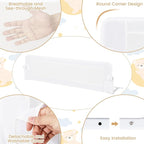 HONEY JOY 2 Pack Bed Rails for Toddlers, 60-Inch Extra Long, Foldable Portable Swing Down Safety Bed Guard Rail, Toddler Bed Rails for Crib, King Queen Full Twin Size Bed Mattress (White)