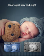 ARENTI B2, 360° View Baby Camera for Pet/Nanny, 2.4g WiFi Only, Temperature Sensor, Sound & Motion Detection, 2 Way Audio, Night Vision, Works Screen2-No Light