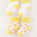 Newborn Baby Boy Girl Caps Mittens Socks Set Cotton Baby Essentials Accessories (Hats+Gloves+Socks)