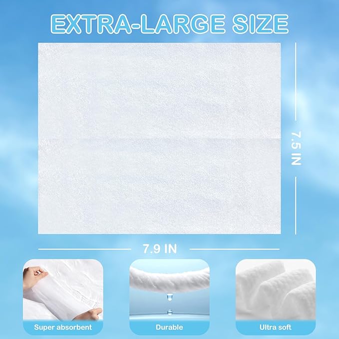 Dry Wipes - HAPPY BUM Baby Wipes, Large Baby Wipes, Wet and Dry Use, Unscented Tissues for Sensitive Skin (600 Count)