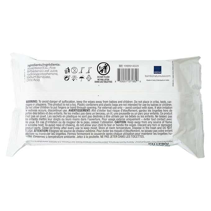 Bambo Nature USDA Certified Biobased Baby Wipes 64 Count