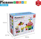 Picasso Cubes 0.5” Pixel Magnetic Puzzle Cube 200 Piece Mix & Match Sensory Toys STEAM Education Learning Building Block Magnets Children Construction Toy Set Stacking Magnet Creative Kit PMC200
