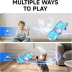 UranHub Drones for Kids, Mini Drone with 5 Lighting Modes, 22-Min Flight Time RC Drone with 2 Batteries/2 Takeoff Options/3D Flip/3-Speed/Propeller Protection Cover, etc, Gift for Kids (Blue)