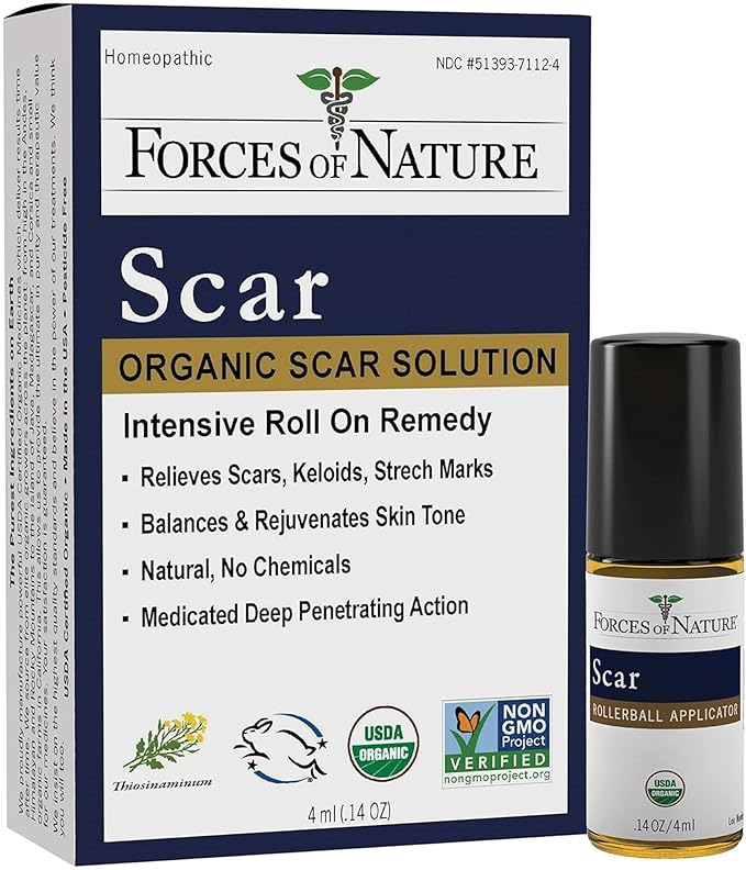 Forces Of Nature, Medicine Scar Control Rollerball Organic, 0.14 Fl Oz