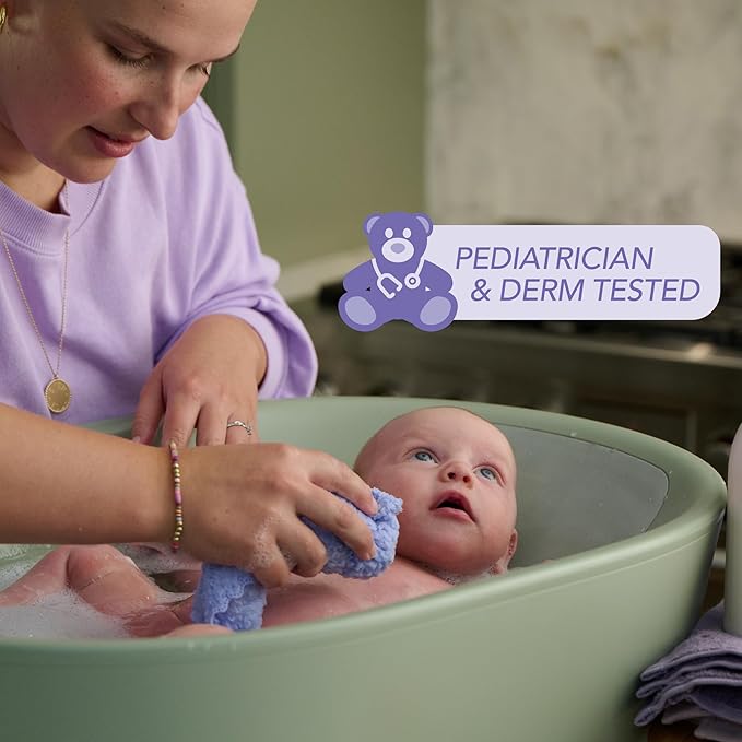 Jergens Baby Calming Head to Toe Foaming Wash, Baby Shampoo and Body Wash, Shampoo Tear Free, Kids Foaming Body Wash, 18 Fl Oz