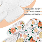 Pea Pod Baby Car Seat Head Support for Newborn, 2 in 1 Infant Car Seat Head Body Support for Girls Extra Soft Breathable Baby Car Seat Cushion Insert for Strollers, Swings, Bouncers, (Retro Floral)