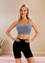 Angelhood Nursing Bras for Breastfeeding, Ribbed Nursing Sports Bra Yoga Maternity Bras Pregnancy Sleep Bralette