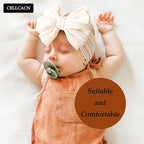 Baby Bows Headbands Nylon Hairbands Baby Girl Bows Hair Accessories for Infant Toddler Essentials (8Color-green, mid)