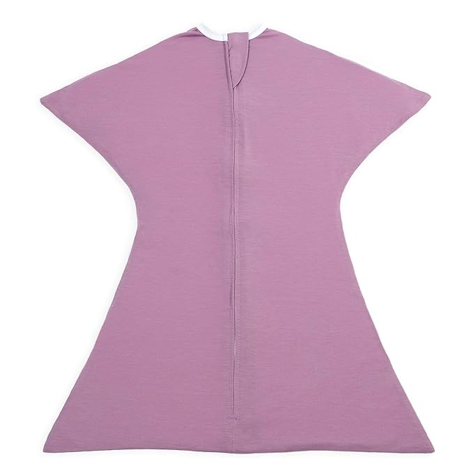 SleepingBaby Zipadee-Zip Transition Swaddle - Cozy Baby Swaddle Blanket with Zipper Convenience - Roomy Wearable Blanket for Easy Diaper Changes - Classic Lavender, Medium (6-12 Month)