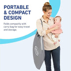 Graco Pack n Play Travel Dome DLX Playard, Astin with Portable Bassinet and Integrated Storage Organizer