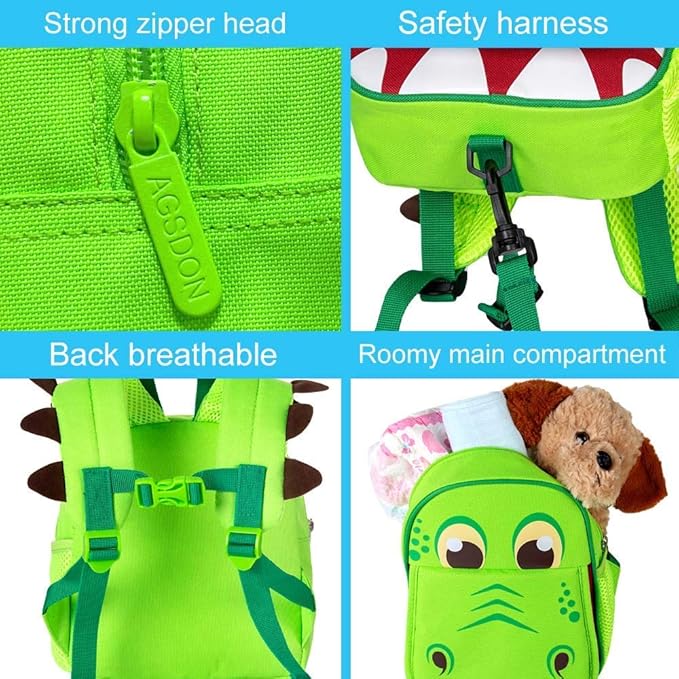 gxtvo Toddler Backpack Leash, 9.5" Kids Safety Leashes Bookbag for Children Boys Girls - Unicorn/Butterfly/Mermaid/Dinosaur