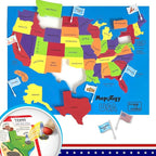 Imagimake Mapology United States Flash Card Puzzle with Flags, Country- Capitals | Educational Toys for Kids Ages 5-8 | Learn Geography Puzzles for kids Ages 8-10 | Christmas Gift for Boys & Girls