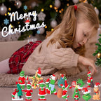 24 Christmas Decorations,Adult Toys of Christma Green Monsters, Small Gifts for Christma Parties, Christmas Stocking Stuffing Party Discounts (Christmas Style)