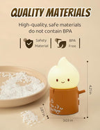 Halloween Candles Light for Kids, Electronic LED Flameless Candle, Cute Emotional Support Flame Night Lamp, Mood Candlelight for Halloween Christmas Birthday Party Decor