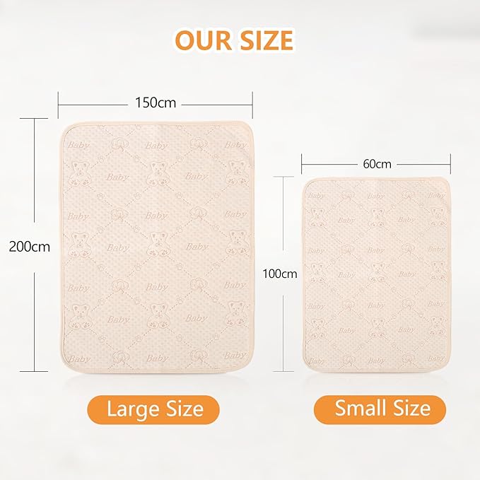 Baby Changing Pad Changing Table Pads Waterproof Large Size Portable Diaper Changing mat Liners Reusable Washable Mattress Protector for Girls & Boys
