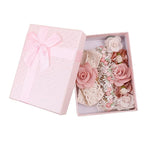 Baby Girl Nylon Headbands Flower Hair Bows Accessories-Elastic Hair Band Crown Handmade FLoral Wraps Birthday Gifts for Girls Newborn Infant Toddler 3Pcs