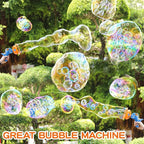 Bubble Machine Gun, Dinosaur Bubble Blower Bubbles Toy for Kids and Toddlers Bubble Maker Christmas Birthday Party Gift for Boys Girls 3 4 5 6 7 8 9(Blue)