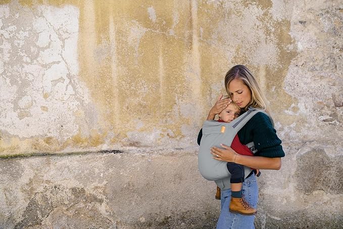 Beco Baby Carrier Toddler Carrier with Extra Wide Seat, 100% Cotton Toddler Carrying Backpack Style and Front-Carry, Lightweight & Breathable Child Carrier, 20-60 lbs (Grey)