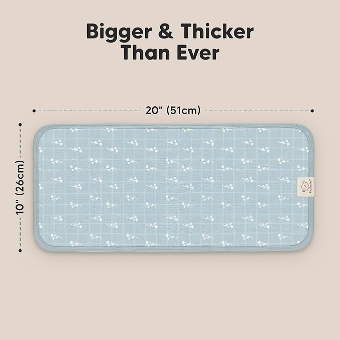 5-Pack Cotton Muslin Burp Cloths Baby Girls, Boys - Soft & Absorbent Spit Up Burp Rags, Large Muslin Towel, Cotton Wash Cloths for Babies, Newborn, Infant, No Shrink, Durable, Neutral (Wild Bloom)