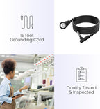 Hooga Grounding Pillow Case, Queen Size Earth Connected Pillowcase, Bedding. Improve Sleep, Energy, Inflammation, Snoring. 94% Organic Cotton, 6% Silver Fiber, 20’’x30’’ Size. Off White