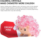 Crystal Growing Toys for Kids - Vibrant Colorful Crystal Hedgehog to Grow,Science Experiments Learning and Education for Kids STEM Gifts for Boys & Girls 8 Years + (Dream Pink)