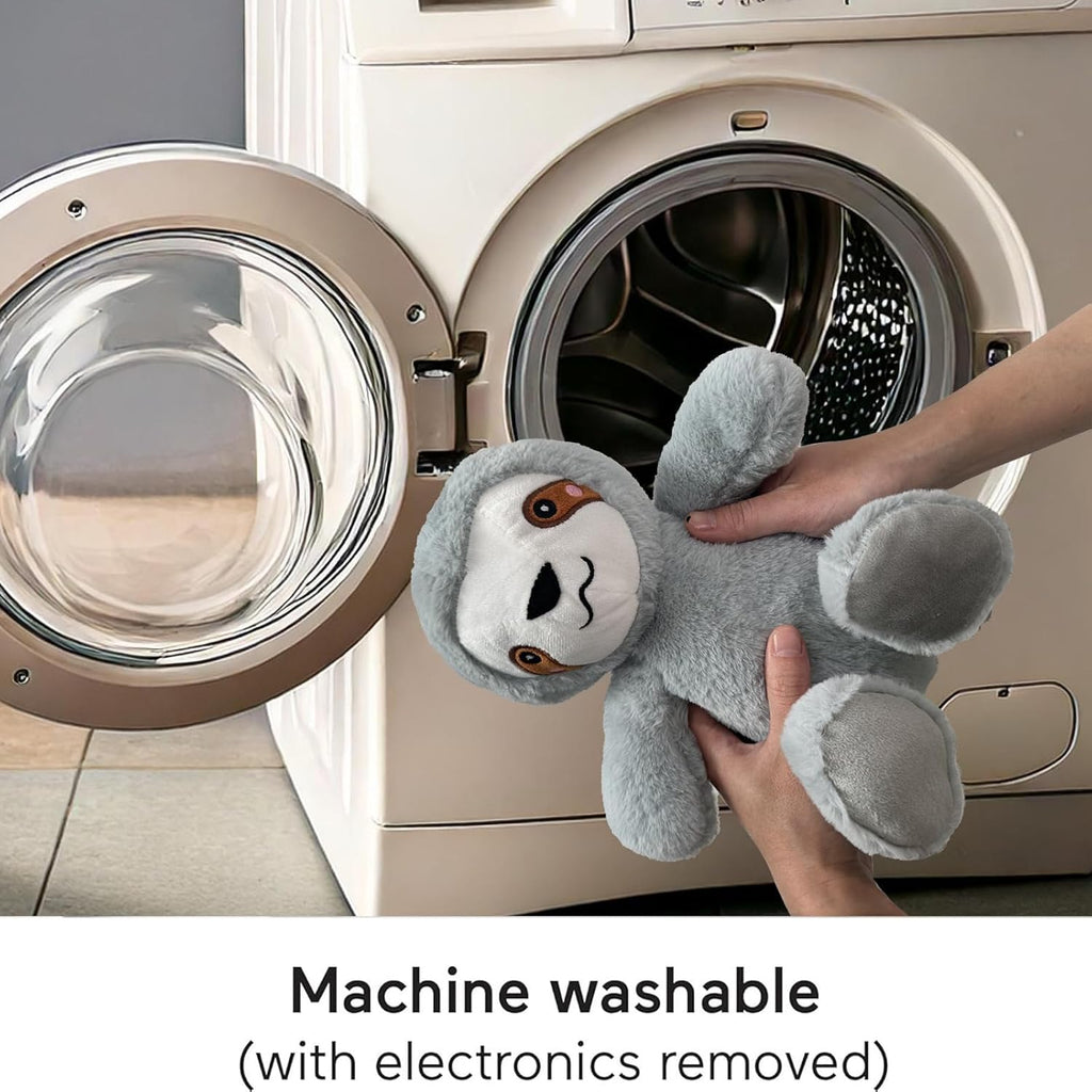 Breathing Stuffed Animal,Soothing Stuffed Animal for Anxiety Relief with Realistic Breathing Motion, Calming Music, Gentle Lights,Machine Washable,Ideal for Baby Adult and Relaxation (Sloth)