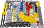 233pcs Gears-Differential kit, Compatible with Technic-Parts, for STEM-MOC-EV3-Project-Track-Car-Bulk- Blocks (Random Color)