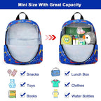 Accmor Toddler Backpack Harness Leash, Mini Baby Walking Backpacks with Anti Lost Wrist Link, Cute Truck Kids Back Pack Harnesses Leashes Tether for 1-3 Yeas Boys Outdoor Travel