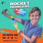 Light Up Foam Rocket Toys for Kids: Best LED Rocket Launcher Slingshot Lights Up & Makes Noise! for Boys & Girls. Outdoor Toy Party Favors Easter Stuffers & Great Gifts for Ages 8 9 10 11 12 13 & Up