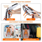 Baby Shoulder Carrier Baby Hiking Backpack Carrier with Rain Cover Sun Shade for Child Safe Backrest and Toddler Ergonomic Seat Holds 40 Pound for Children Between 6 Months-3 Years Old Babies