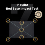 Pamo Babe 1-Second Setup 3-in-1 Playard for Babies - Heavy-Duty Steel Frame for Safe Sleep Space, Portable Crib with Zip Door & Changing Table, Locking Wheels, Breathable Mesh