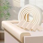 Baby Proofing Edge Corner Protector,1Roll L-Shape Soft Cabinet Door Bumper Corner Strip,4 Furniture Safety Bumper Corner Guards,Wall Protector,Self Adhesive,for Nursery,Kitchen,Fireplace,Table