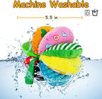 8-in-1 Sensory Balls for Infant Toddlers,Rainbow Fabric Baby Toy for Sensory Development,Montessori Toys for Babies 6-12 Months,8 Different Sensory Tactile Textures with Crinkle Rattle Squeakers