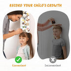 Personalized Name Baby Height Growth Chart, Letters Canvas Height Chart for Kids Baby Toddler Boys Girls, Canvas&Wood Growth Chart for Wall Room Nursery Decor, Hanging Rulers