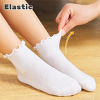 6 Pairs Toddler Ruffle Socks for Girls Baby Grip Socks Non Slip Socks Cute Grippy Frilly