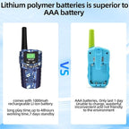 Walkie Talkies for Kids Toys for Boys, Rechargeable, 2 Pack, 3 Miles Range, 22 Channels, 2 Way Radio,Birthday Gifts for3-12 Year Old,Christmas Girls