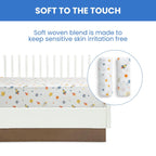 Delta Children Fitted Crib Sheets for Girls and Boys - Crib Sheet for Standard Crib and Toddler Mattresses - 28x52 Inch (Pack of 2), Space Exploration