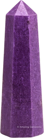 Amazing Gemstone Stichtite Crystal Towers - Natural Healing Crystal Point Obelisk for Reiki Healing and Crystal Grid (2" to 3" Inch)