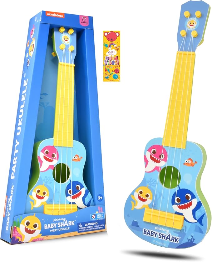Baby Shark Kids Ukulele Musical Toys for Toddlers Party Guitar Ukulele Gift Play Instrument for Kids Boys Girls My First Musical Toy for Children
