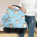 Binienty Cute Otter Nursing Cover Baby Car Seat Covers Soft Breathable Infant Carseat Canopy for Moms