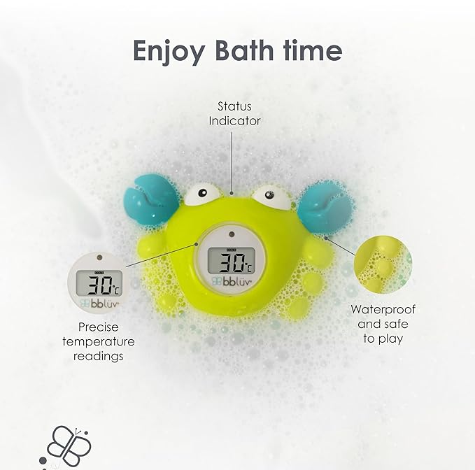 bblüv – Kräb 3-in-1 Bath Thermometer & Bath Toy – Fahrenheit