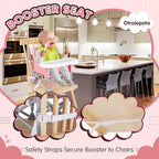 Portable Booster Seat, Toddler Baby Seat with Tray for Dining Table Compact Floor Chair for Camping Lawn Beach Babies Travel 6-36 Months