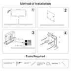 Baby Changing Tables Fold-Down Baby Changing Station Wall-Mounted Vertical Portable Diaper Table Changing Unit Commercial Bathrooms Corner Nursery White Gray