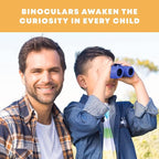 Binoculars for Kids for Toddler - for Little Boys and Girls – Extensive Set Incl. Magnifying Glass & Compass – Powerful Magnification 8X21 – 3 to 12 Year Old Kids