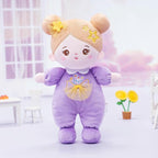 OUOZZZ Soft Baby Doll for 1 Year Old Girl Gifts - Toys for 1 Year Old Birthday Christmas Plush Gift for Toddler Adorable First Doll Daisy Purple 10"