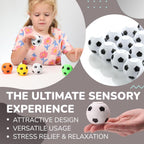 Entervending Fidget Spinners - 2 Inch Stress Balls - 12 Pcs Soccer Party Favors - White Mini Fidget Spinners - Classroom Prizes - Fidget Spinners for Kids - Easter Basket Stuffers